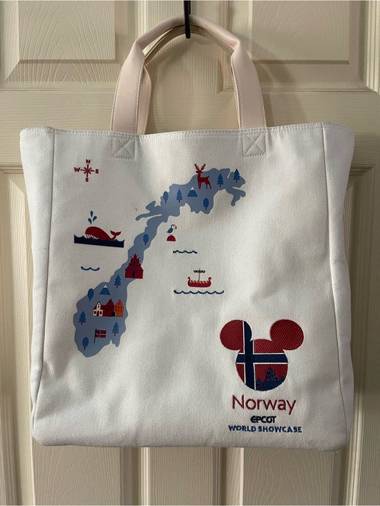 Disney Handbags - Disney Norway EPCOT World Showcase Canvas Tote